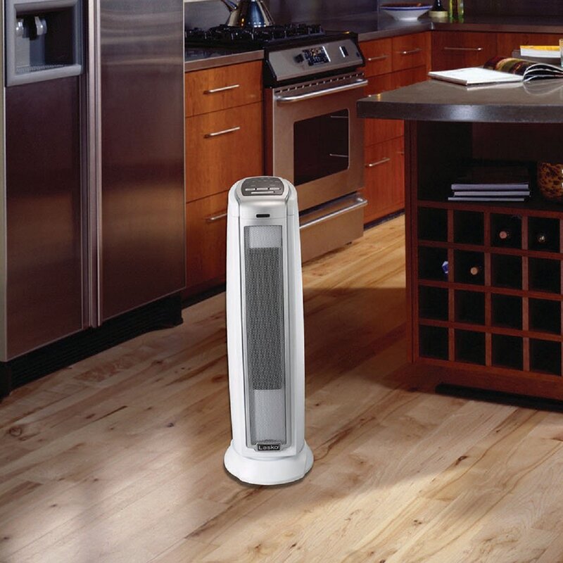 Lasko Ceramic 1,500 Watt Portable Electric Fan Tower Heater with Thermostat & Reviews Wayfair